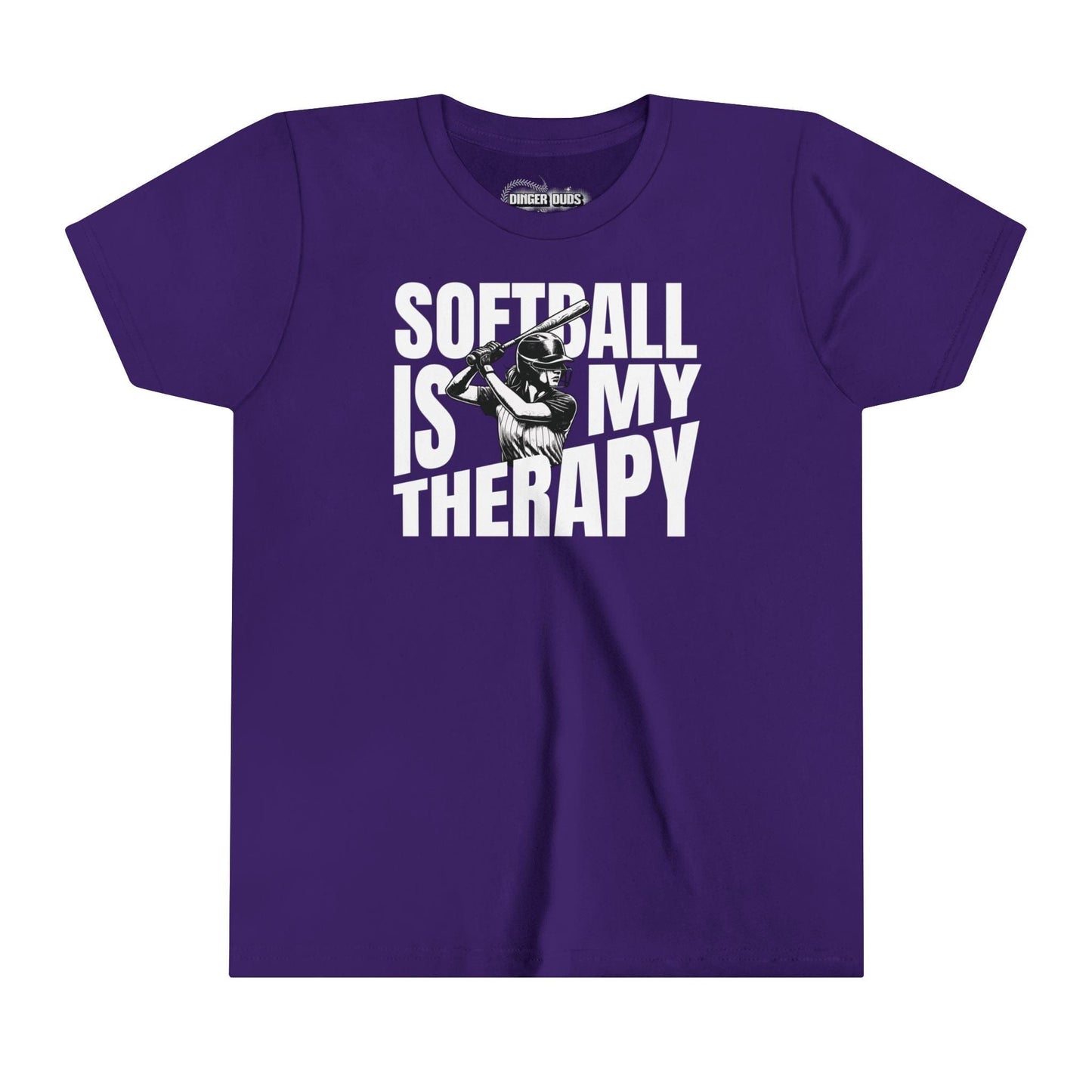 Softball Is My Therapy Youth T-Shirt