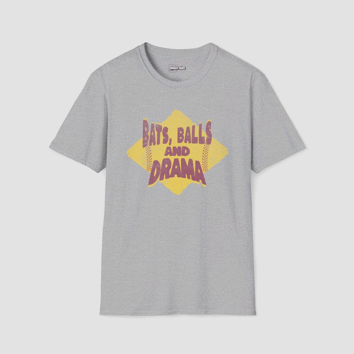 Bats Balls and Drama Softball T-Shirt