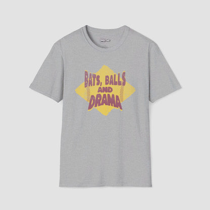 Bats Balls and Drama Softball T-Shirt