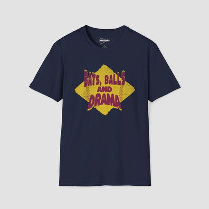 Bats Balls and Drama Softball T-Shirt