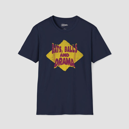 Bats Balls and Drama Softball T-Shirt