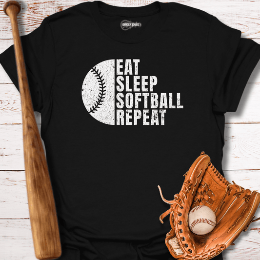 Eat Sleep Baseball Repeat T-Shirt