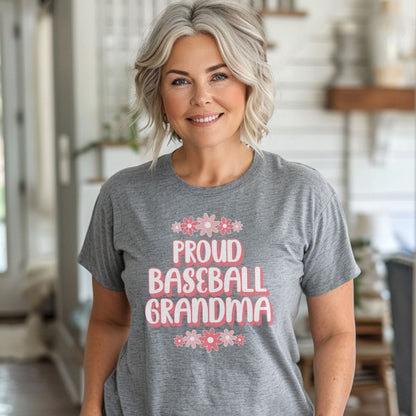 Proud Baseball Grandma T-Shirt