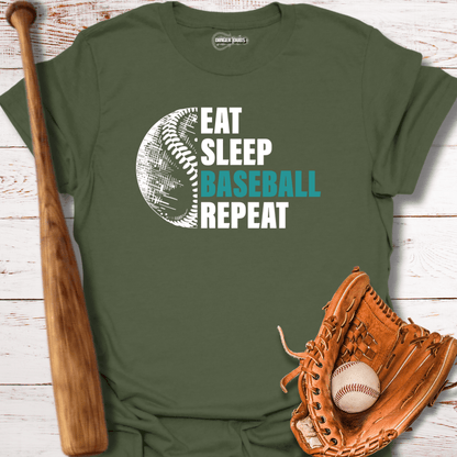 Eat Sleep Baseball T-Shirt