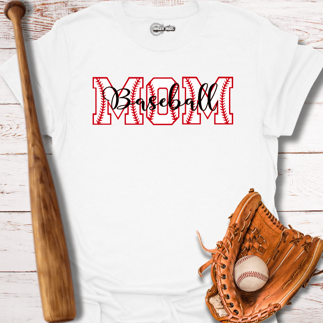 Baseball Mom Stitches T-Shirt