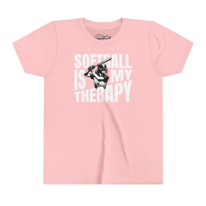 Softball Is My Therapy Youth T-Shirt