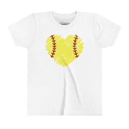 Softball Heart Youth T-Shirt