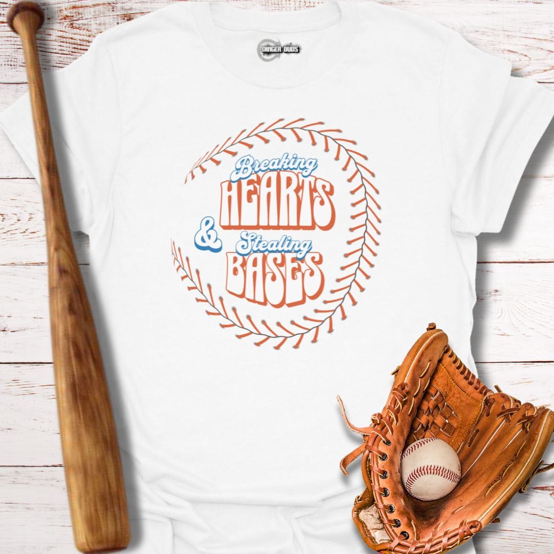 Breaking Hearts Stealing Bases T-Shirt