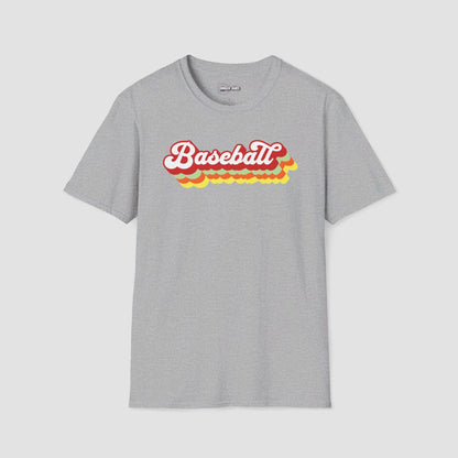 Baseball with Retro Shadow T-Shirt