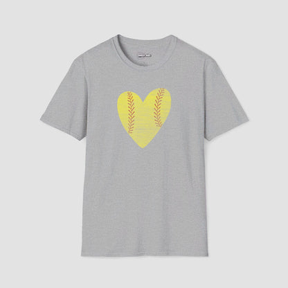 Heart Softball T-Shirt