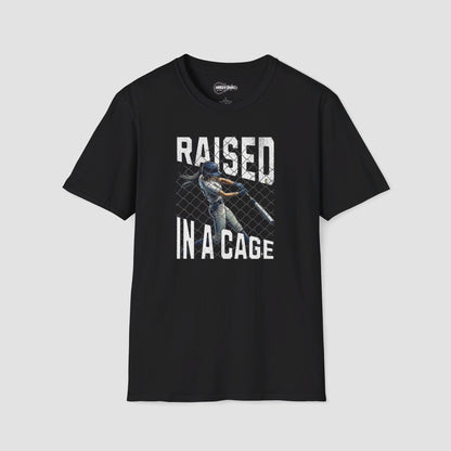 Raised In A Cage Softball T-SHirt