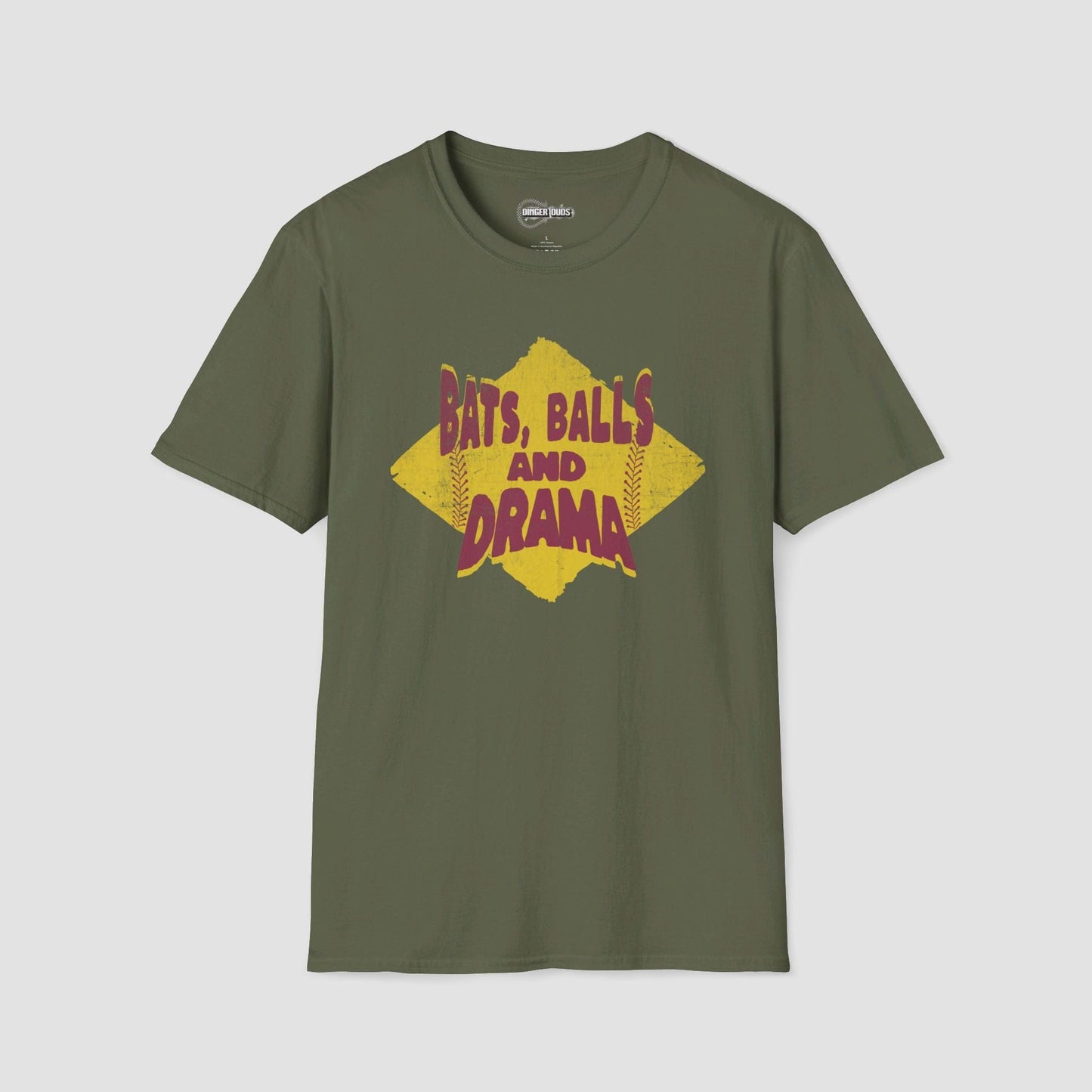 Bats Balls and Drama Softball T-Shirt