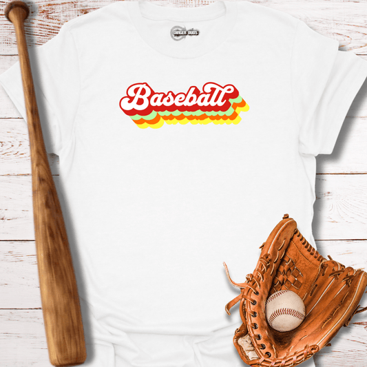 Baseball with Retro Shadow T-Shirt