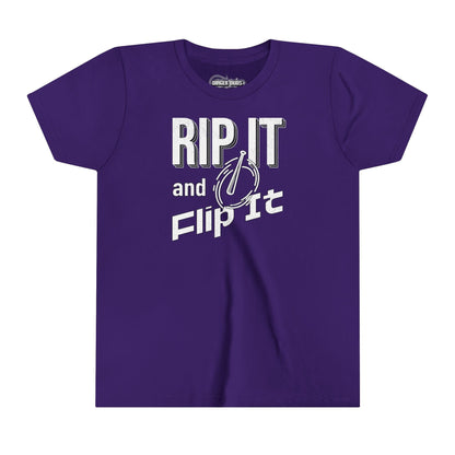 Rip it and Flip It Softball Youth T-Shirt
