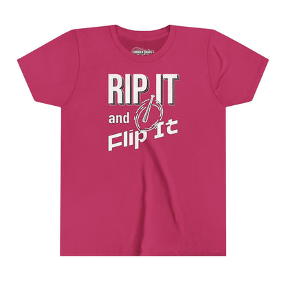 Rip it and Flip It Softball Youth T-Shirt