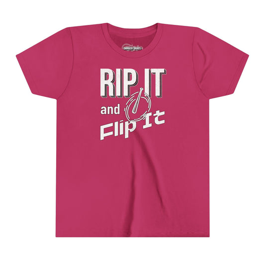 Rip it and Flip It Softball Youth T-Shirt