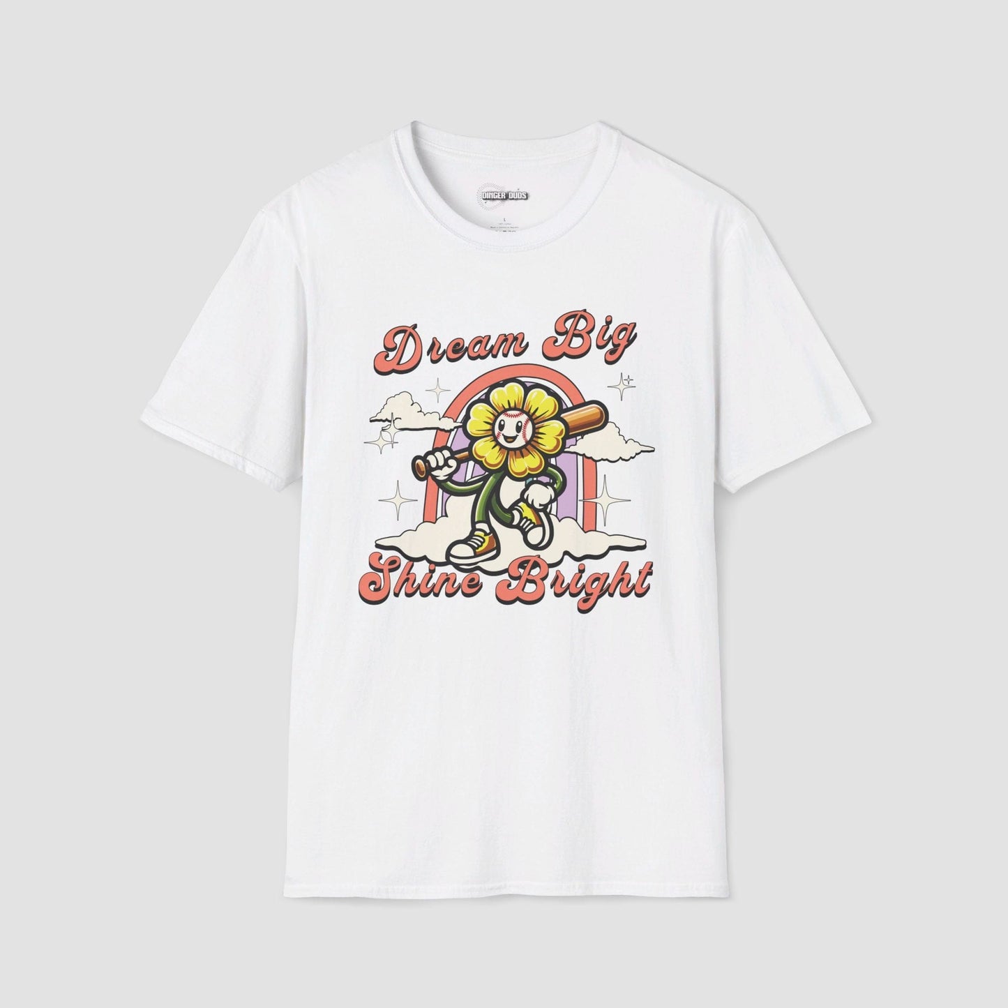 Dream Big Shine Bright Softball T=Shirt