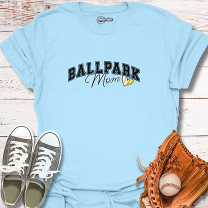 Classic Ballpark Baseball and Softball Mom T-Shirt