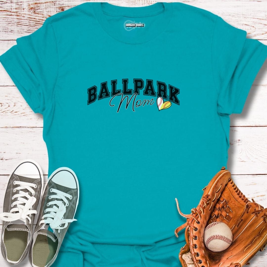 Classic Ballpark Baseball and Softball Mom T-Shirt