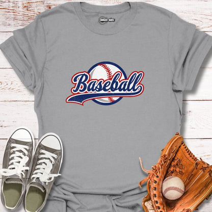 Classic Baseball Script T-Shirt