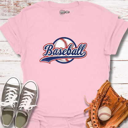 Classic Baseball Script T-Shirt