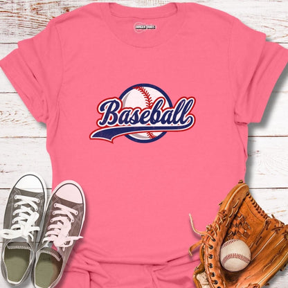 Classic Baseball Script T-Shirt