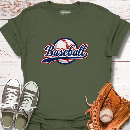 Classic Baseball Script T-Shirt