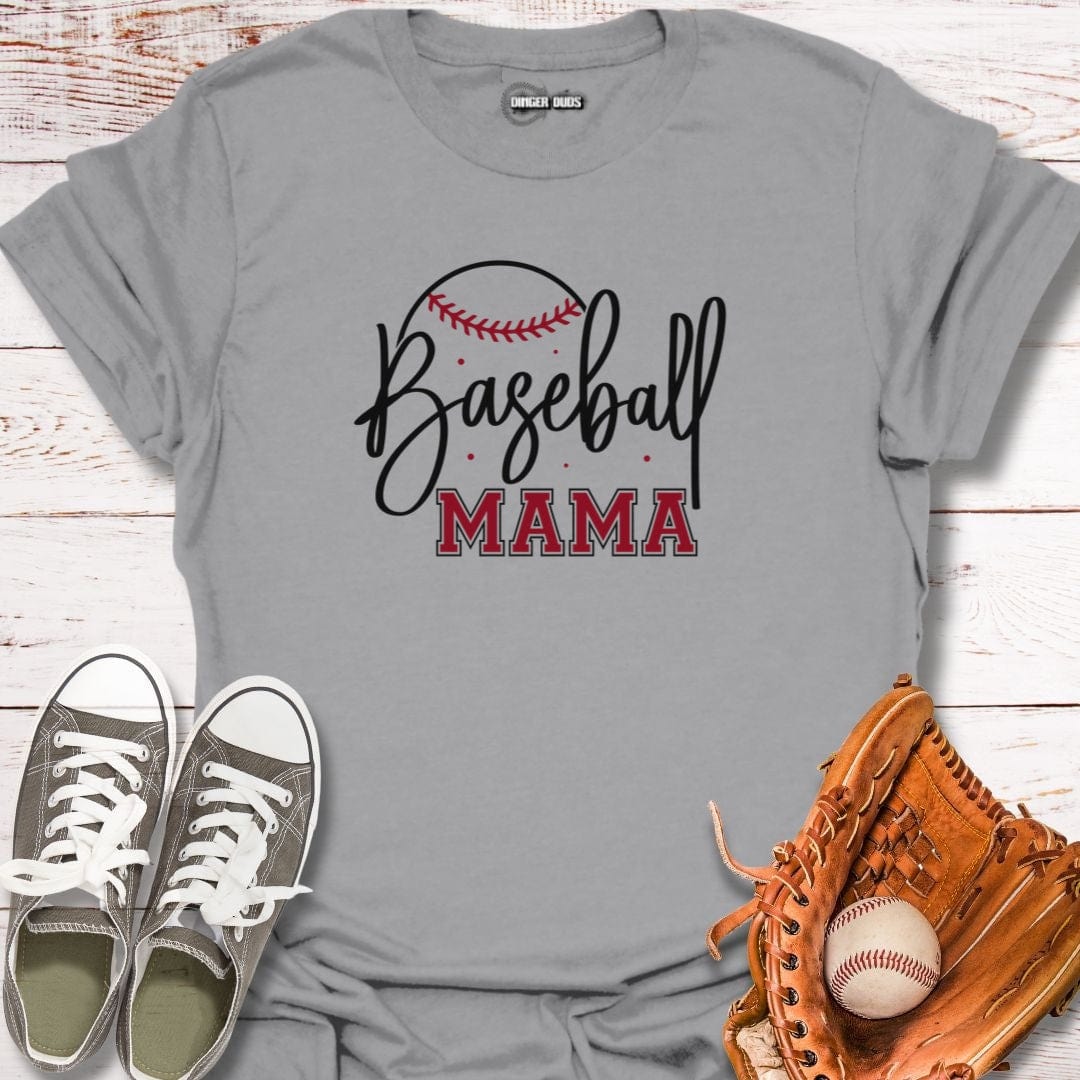 Baseball Mama Script T-Shirt