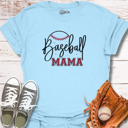 Baseball Mama Script T-Shirt