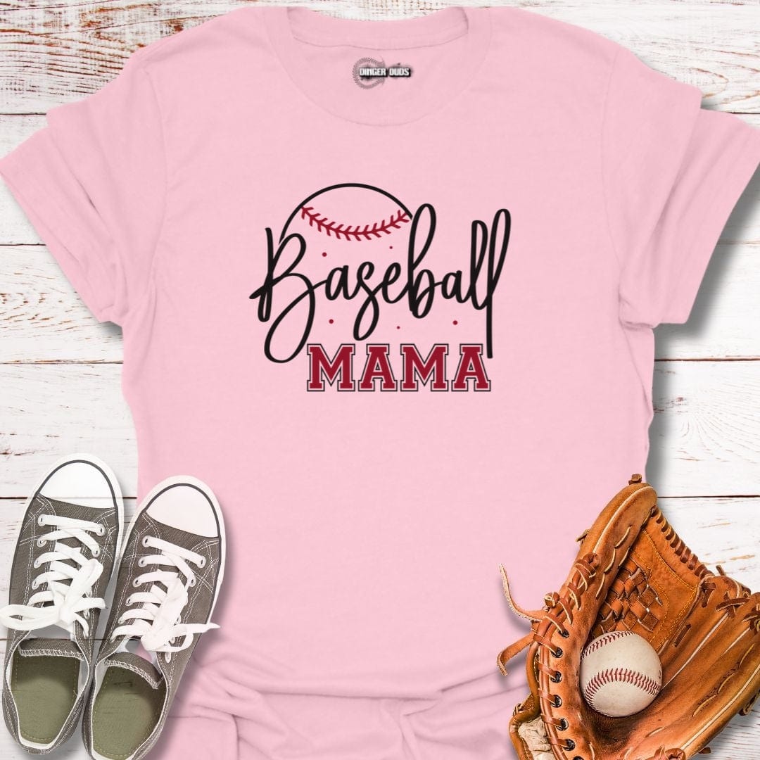 Baseball Mama Script T-Shirt