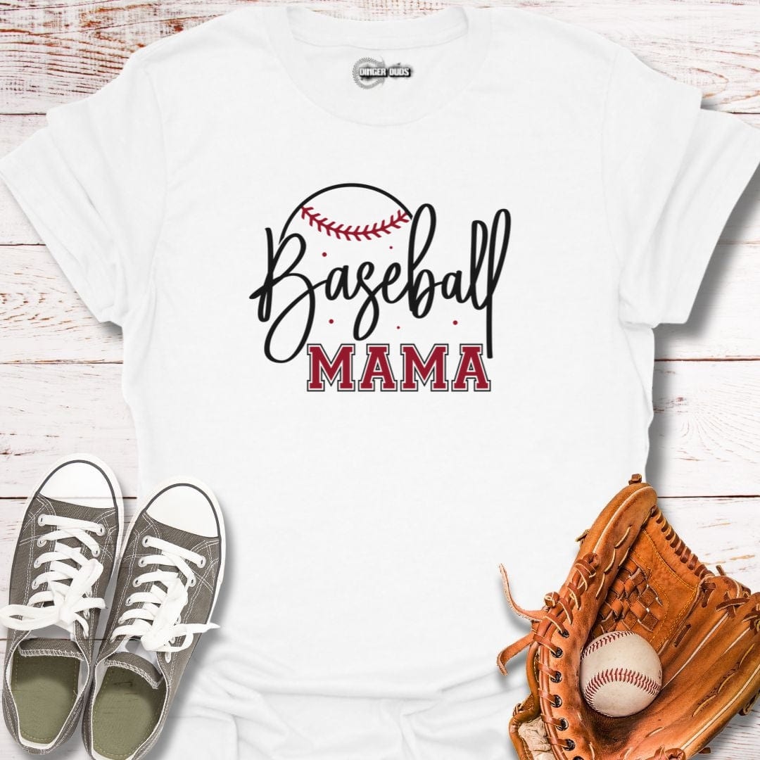 Baseball Mama Script T-Shirt
