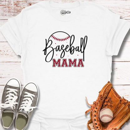 Baseball Mama Script T-Shirt