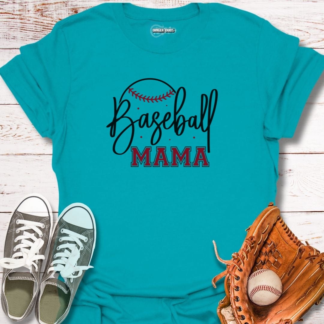 Baseball Mama Script T-Shirt