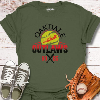 Custom Softball Team 2025 T-Shirt