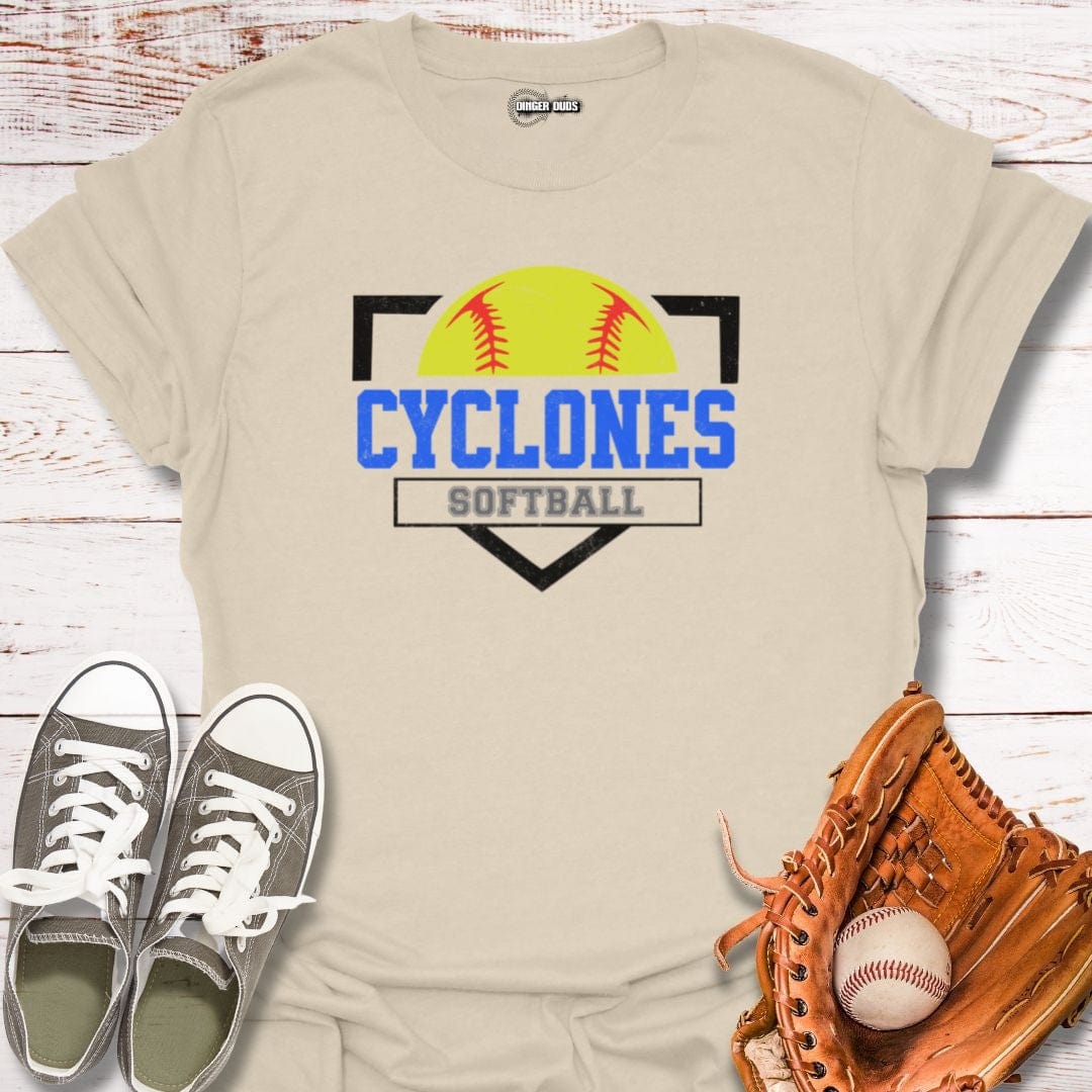 Custom Home Base Team Softball T-Shirt