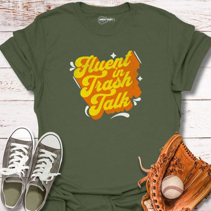 Fluent In Trash Talk Retro T-Shirt