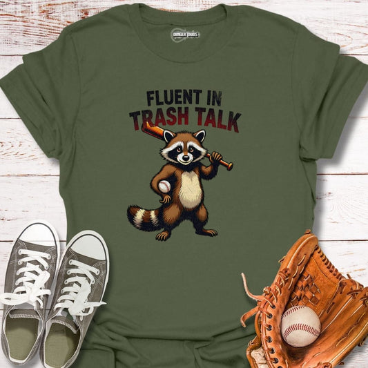 Fluent in Trash Talk Raccoon T-Shirt