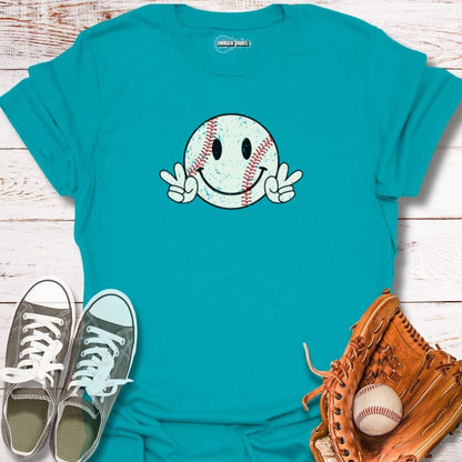 Peace Love and Baseball T-Shirt