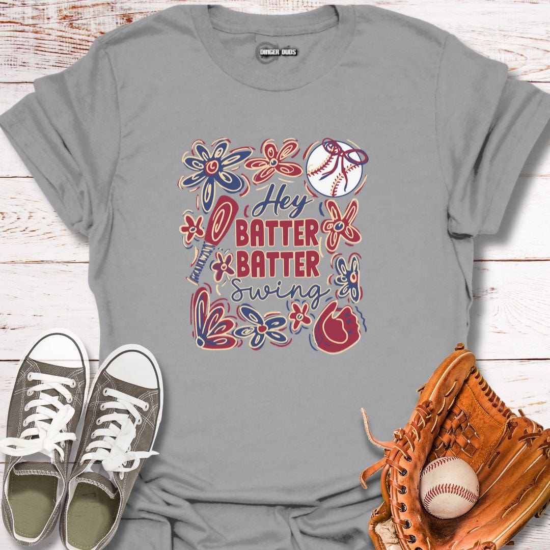 Hey Batter Flower Power T-Shirt