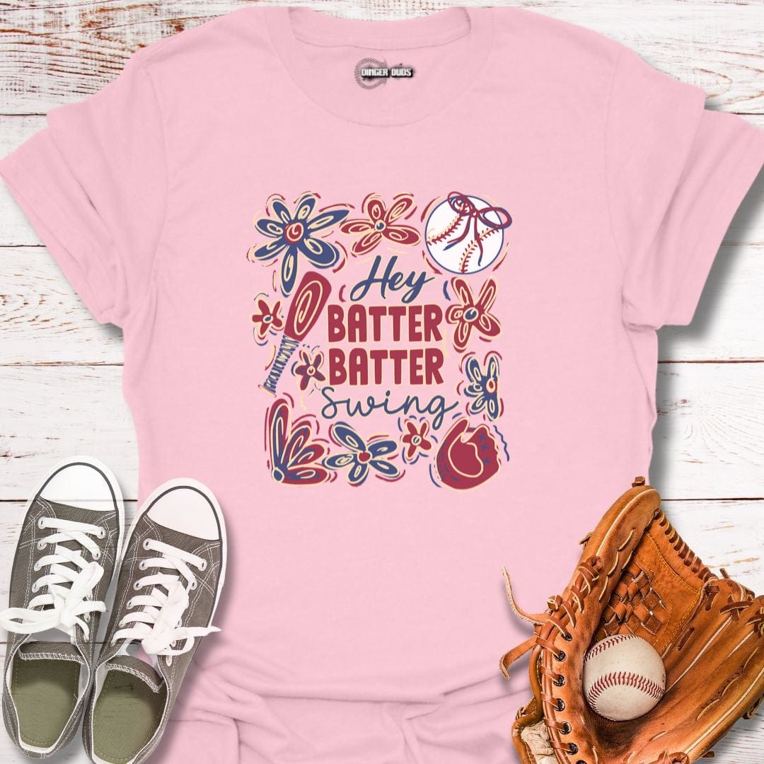 Hey Batter Flower Power T-Shirt
