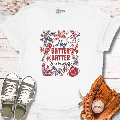 Hey Batter Flower Power T-Shirt
