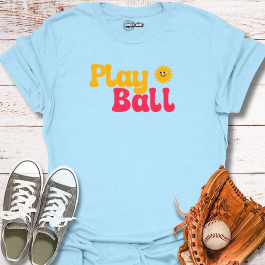 Retro Groovy Play Ball T-Shirt