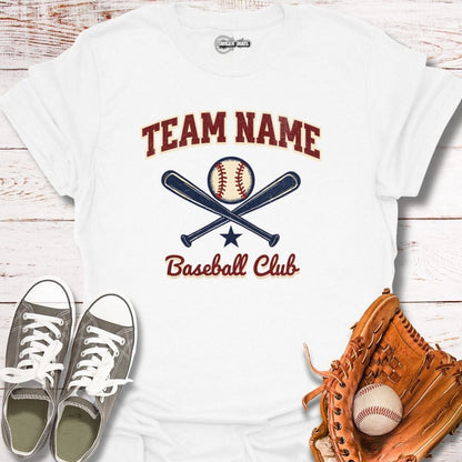 Retro Custom Baseball Club T-Shirt